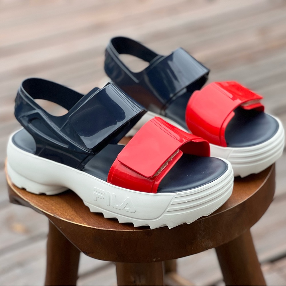 Melissa + Fila Platform Sandals